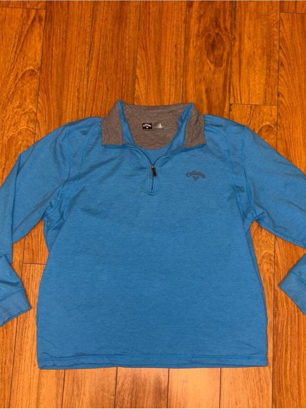 Callaway blue quarter zip sweatshirt